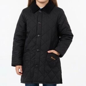 Barbour Children Liddesdale Quilted Jacket Black Size S